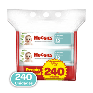 Toallas Húmedas Huggies One & Done 240U