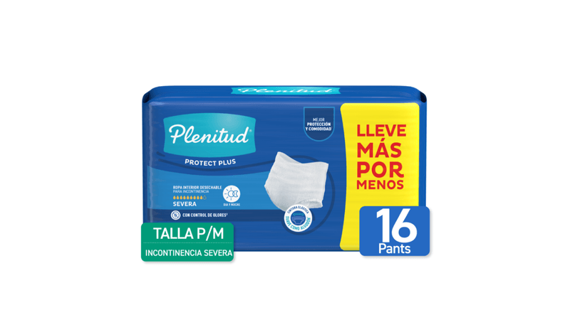 Pañales para Adultos Plenitud Protect x 16 un