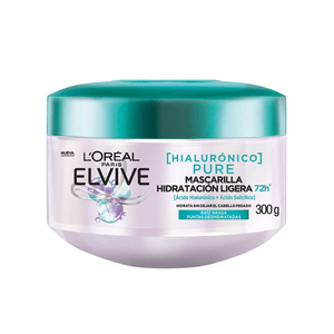 Mascarilla Hidratacion Ligera Loreal Elvive Hialuronico Pure 300 G