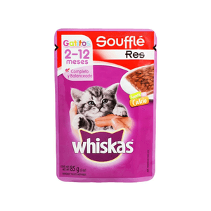 Souffle De Res Whiskas Para Gatitos 85 G