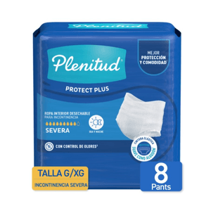 Ropa Interior Desechable Adulto Plenitud Protect Plus G/XG 8U