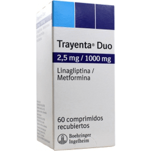 Trayenta Boehringer 2.5Mg Duo 1000Mg X Un