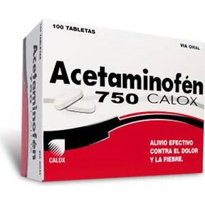 Paracetamol Calox 750 Mg X Un