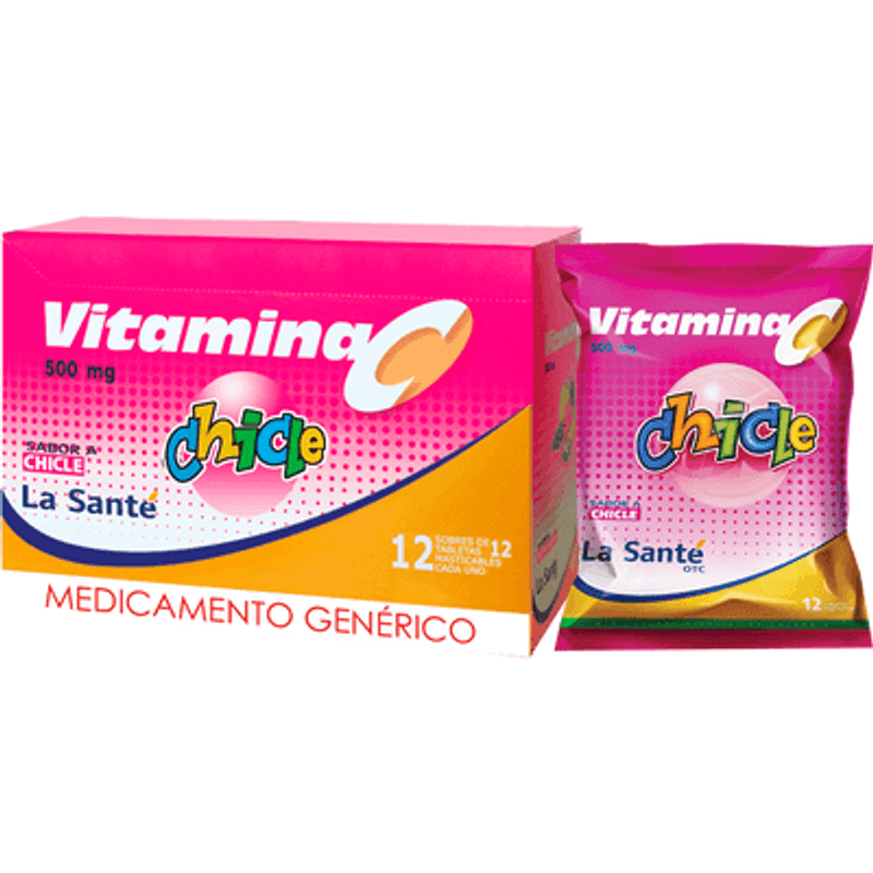 (176)ｍｏｍｏ L.S. Vit C Masticable 500Mg Chicle X Un