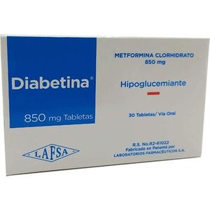 Diabetina 850 Mg X Un