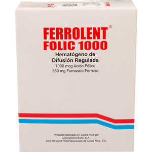 Ferrolent Folic 1000Mg Caps X Un