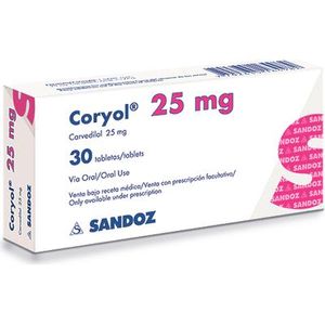 Novartis Coryol 25 Mg X Un