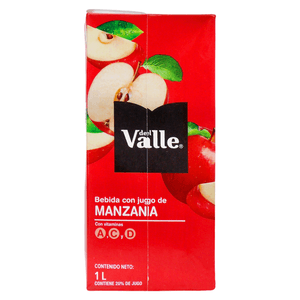 Bebida Con Jugo Delvalle De Manzana 1 LT