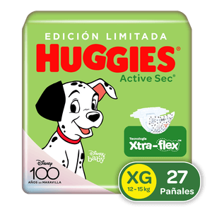 Pañales Huggies Active Sec Etapa 4/XG 27U