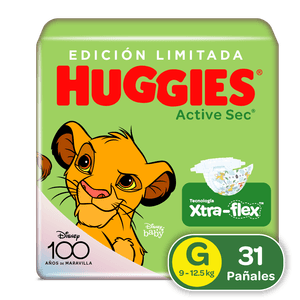 Pañales Huggies Active Sec Etapa 3/G 31U