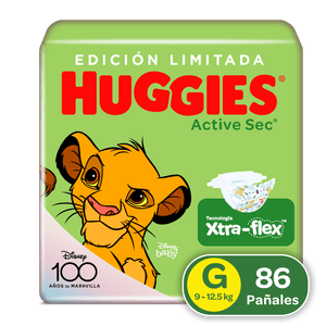 Pañales Huggies Active Sec Etapa 3/G 86U