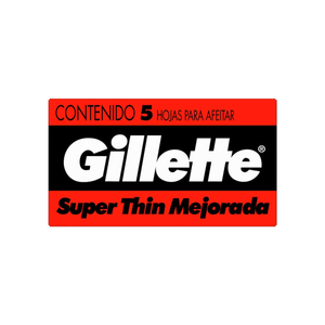 Hojas Para Afeitar Gillette Super Thin Mejorada 5 UN