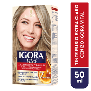 Tinte Para Cabello Igoravital Rubio Extra Claro Cenizo 50 ML
