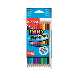 Lapices De Colores Maped Duo Color Peps 12