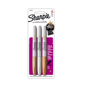 Sharpie Fine Metalic Sharpie Color Plata Y Bronce 3 UN