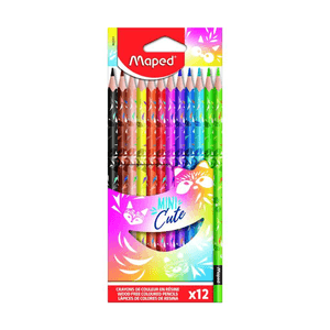 Lapices De Colores Maped Mini Cute 12 UN