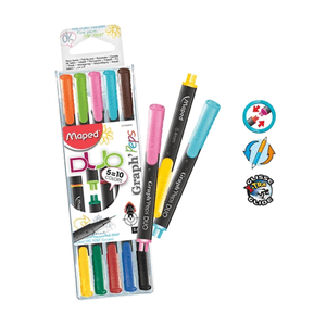 Fineliner Graphpep Duo Maped Colores Surtidos 5 UN