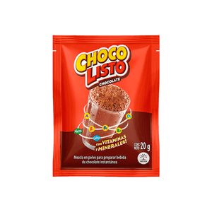 Bebida Instantanea De Chocolate Chocolisto Sobre 20 G