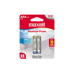 Bateria Alkalina Triple Aaa Maxell 2 Pk