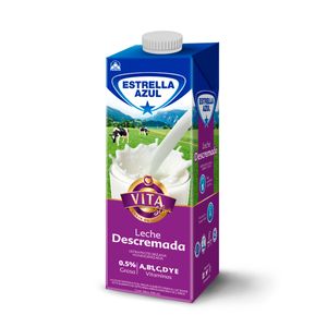 Leche Uht Estrella Azul 946 Ml Descremada