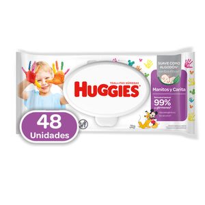 Toallitas Húmedas Manitos Y Carita Huggies 48 Unidades