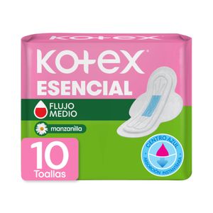 Toallas Femeninas Kotex Esencial Normal 10U