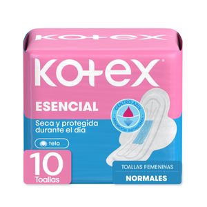 Toallas Femeninas Kotex Esencial Normal 10U