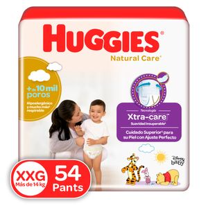 Pañales Huggies Natural Care Pants Etapa 5/XXG 54U