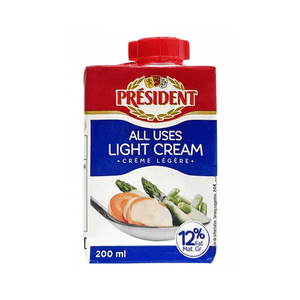 Crema Uht Light President All Uses 200 ML