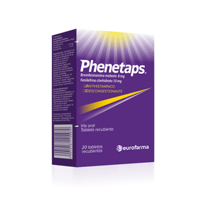 Phenetaps Descongestionante 20 Tabletas Recubiertas