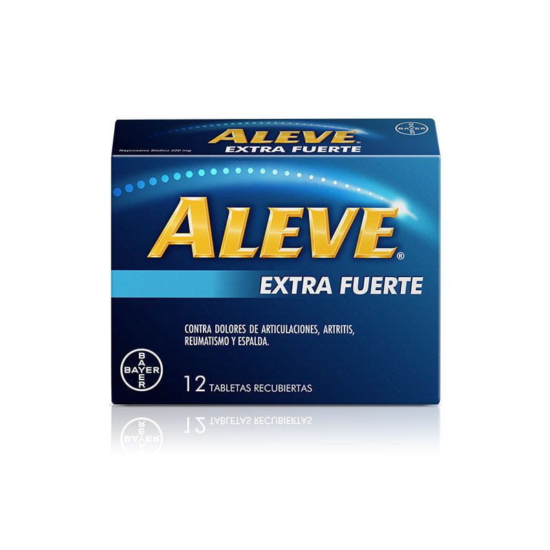 Aleve bayer 220 mg cajita 12 tabletas