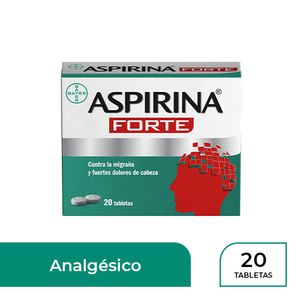 Aspirina Forte Bayer 20 Tabletas