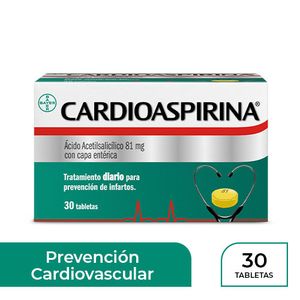 Cardioaspirina Bayer 30 Tab 81 Mg