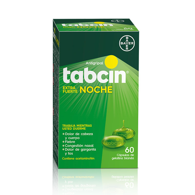 Antigripal Tabcin Extra Fuerte Noche Gels Cápsulas 60 Un