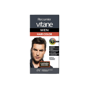 Vitane Men Tinte Para El Cabello Recamier Castaño Oscuro 25 GR