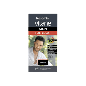 Vitane Men Tinte Para El Cabello Recamier Negro 25 GR