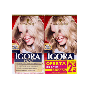 Tinte Permanente Para Cabello Igora Vital 250 ML 2 Kit