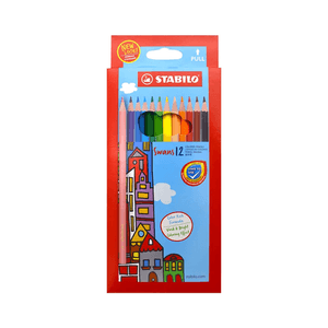 Lapices de Colores Stabilo Swans  Caja x 12 colores