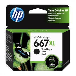 Cartucho de Tinta HP 667XL Negra