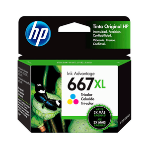 Cartucho de Tinta HP 667XL Tricolor