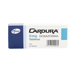 Cardura Pfizer X 28 Tabletas 2 MG