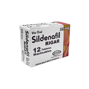 Sildenafil Masticable Rigar X 12 Tabletas 25 MG