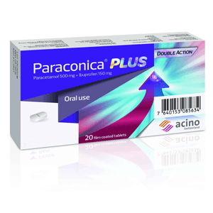 Paraconica Plus Compridos Acino/Mepha Caja X 20 500/150 MG