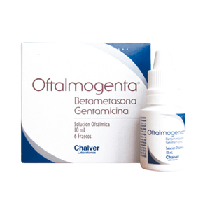 Oftamogenta Solucion Oftalmica Gotas Chalver Frasco 10 ML