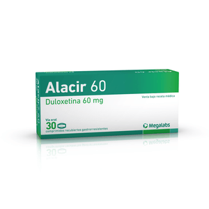 Alacir 60 Mg Comprimidos Megalabs Caja X 30 60 MG