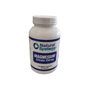 Magnesium Citrate 250 Mg Capsulas Naturalsystem Frasco X 60