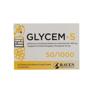 Glycem-S Tabletas Recubiertas Raven Caja X 60 50/1000 MG