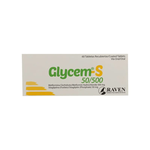 Glycem-S Tabletas Recubiertas Raven Caja X 60 50/500 MG