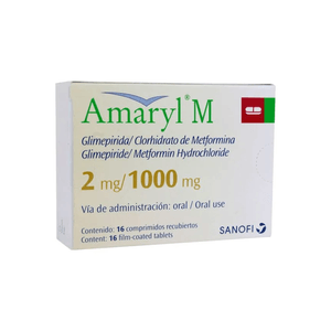 Amaryl M Comprimido Sanofi Caja X 16 2/1000MG