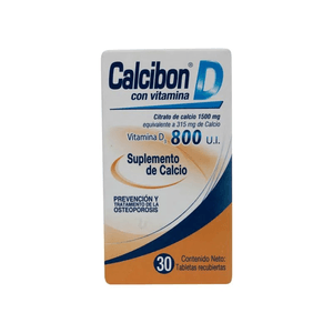 Calcibon D Tabletas Grupo Farma Frasco X 30 800 MG